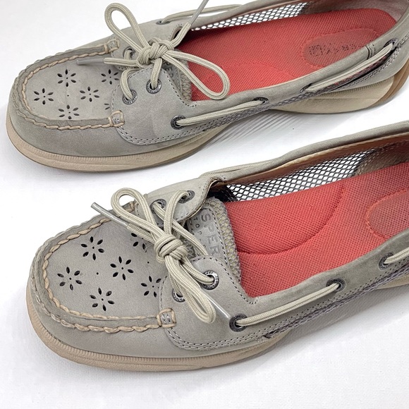 SPERRY TOP-SIDER — WOMENS ROSEFISH BOAT SHOES, MEMORY FOAM, PINK & GREY, US 7.5M - Picture 13 of 16